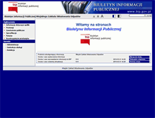 Tablet Screenshot of bip.mzso.sosnowiec.pl